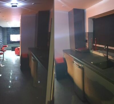 Entertainment Room Design and Kitchen by LazerLine Projects